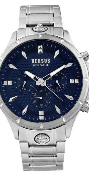 versus versace lion chronograaf bruin zilverkleurig|Versace lion watch 45mm.